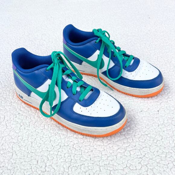 Nike Air Force 1 Low LV8 GS Gym Blue - Picture 3 of 6